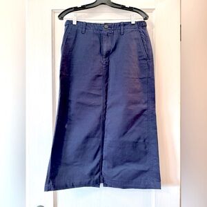 Ines de la Fressange for Uniqlo | Blue Chino Midi Skirt